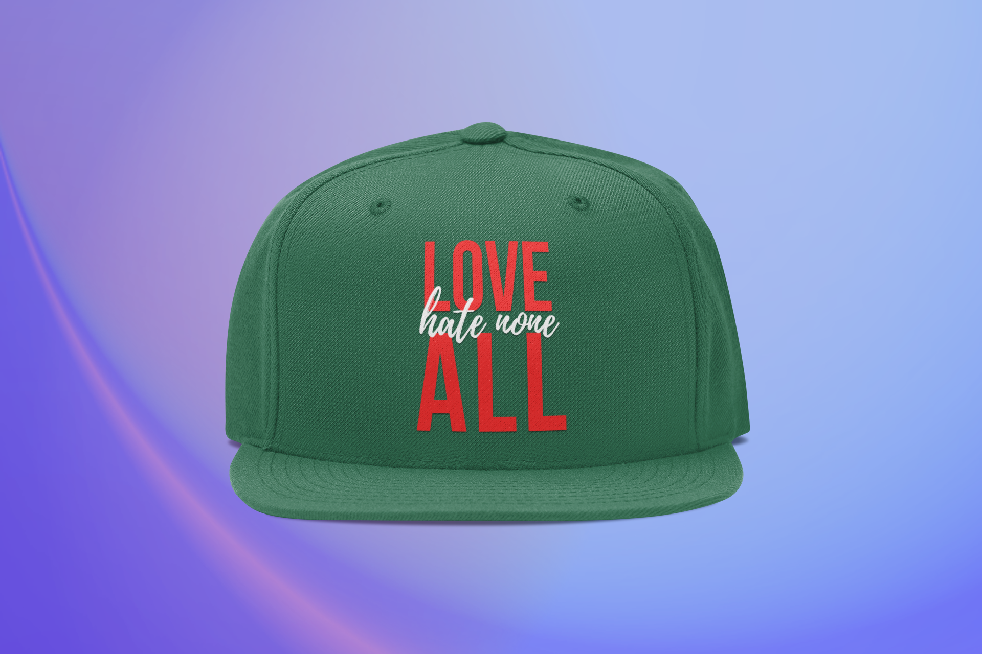 Love All Hate None Snapback One Size
