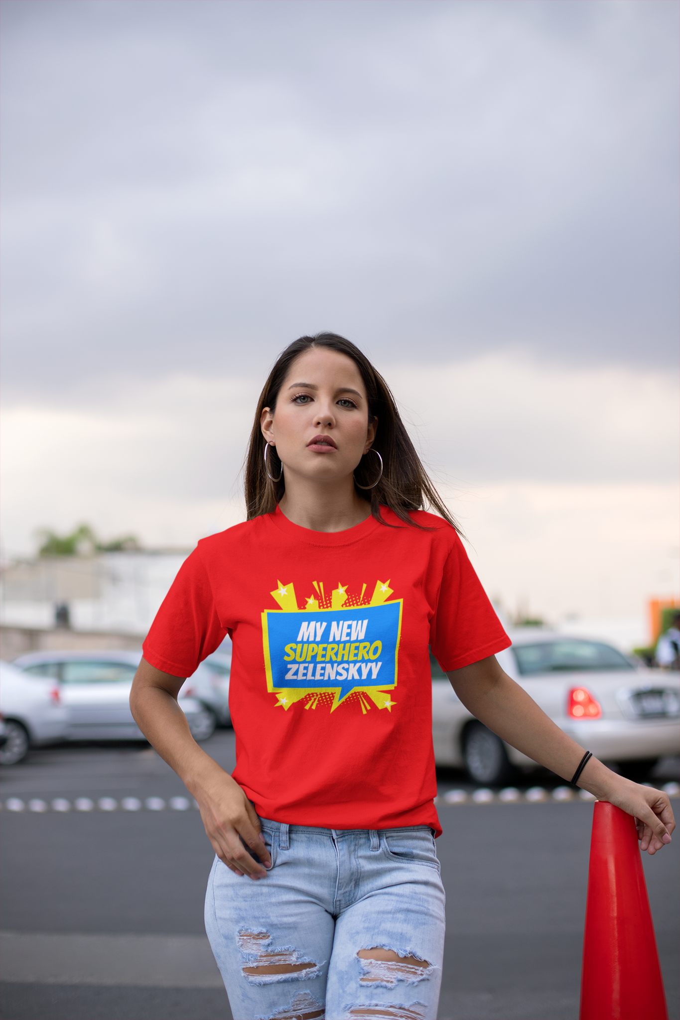 Super Hero Zelenskyy  T-Shirt  Dam