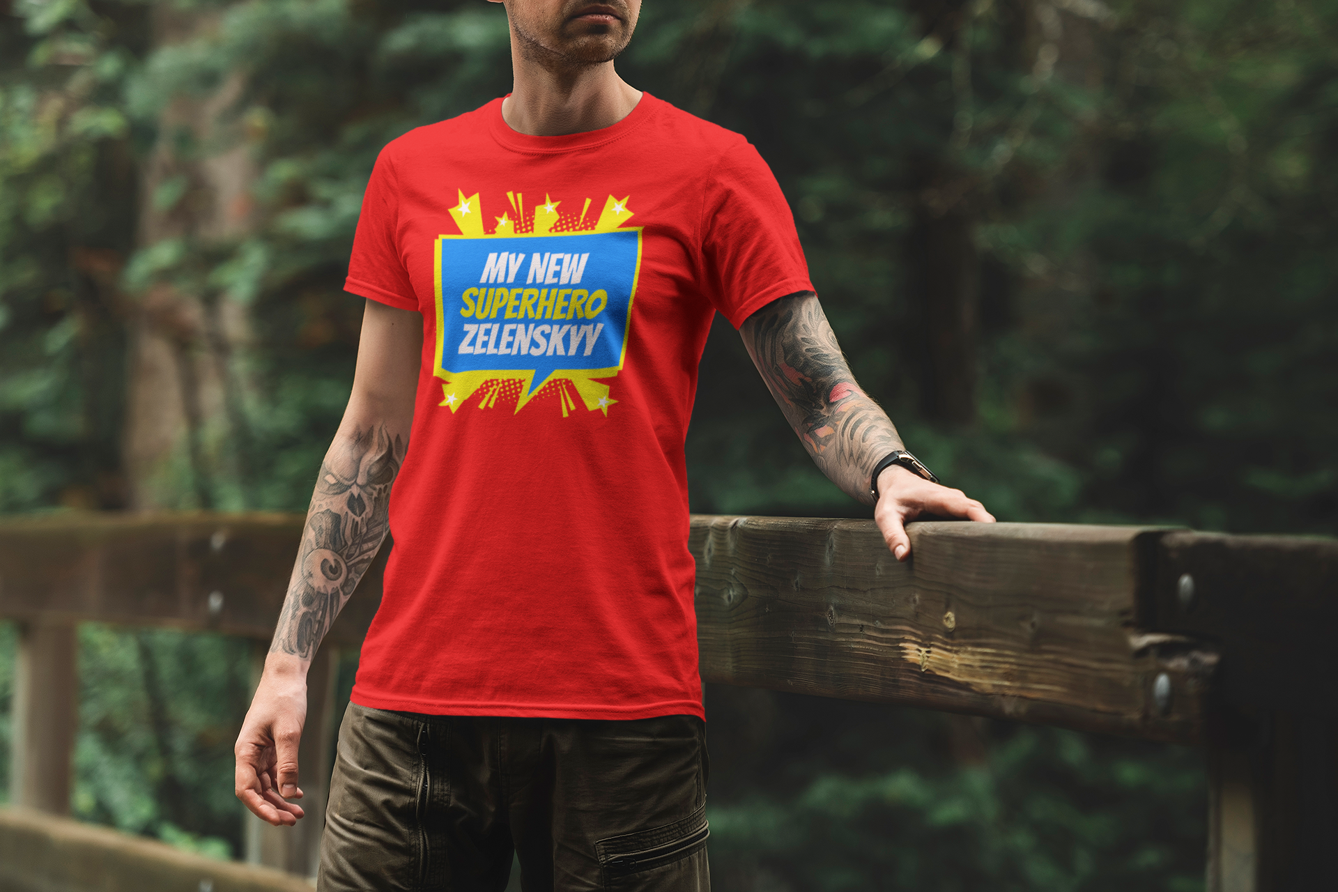 Super Hero Zelenskyy T-Shirt Herr