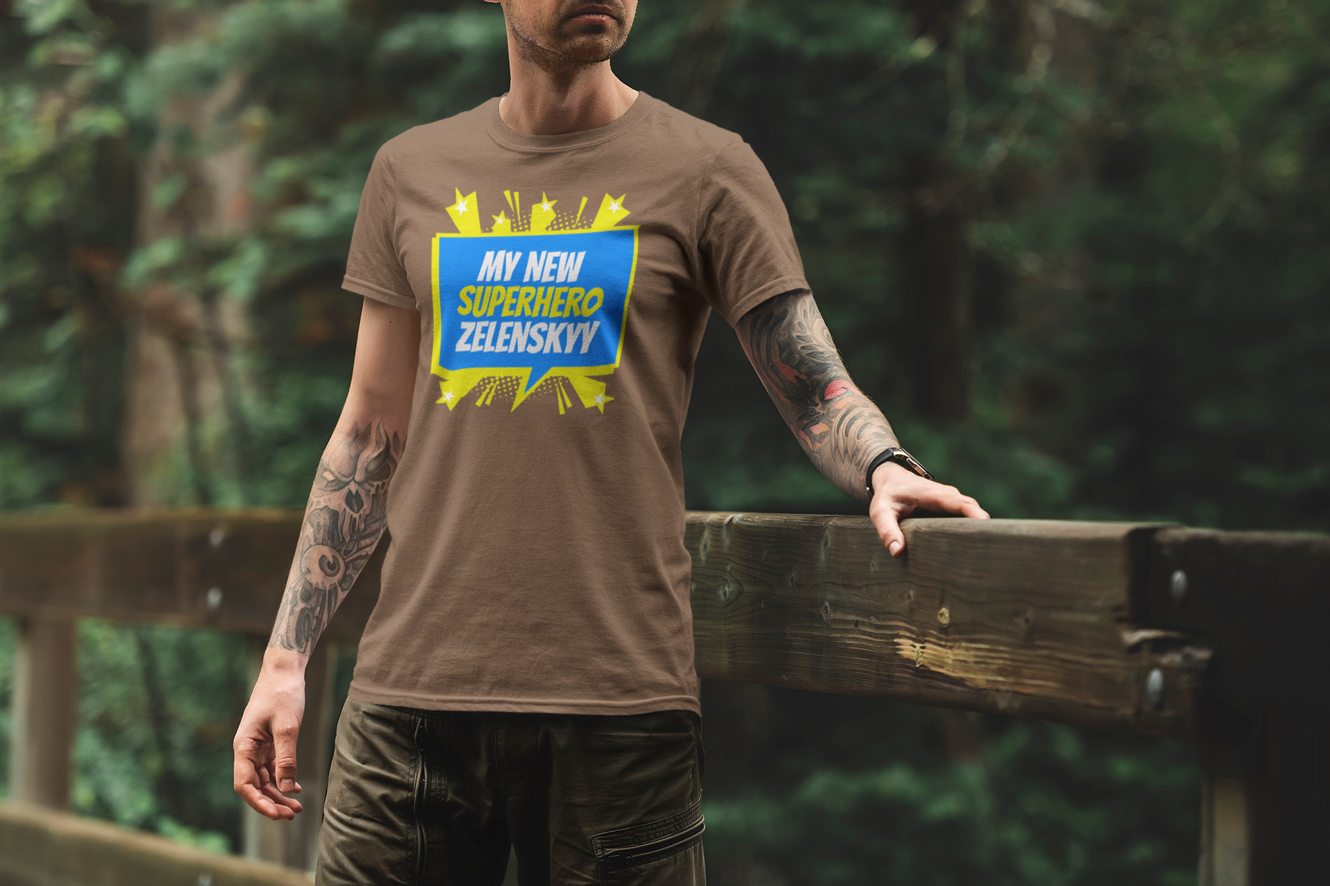 Super Hero Zelenskyy T-Shirt Herr