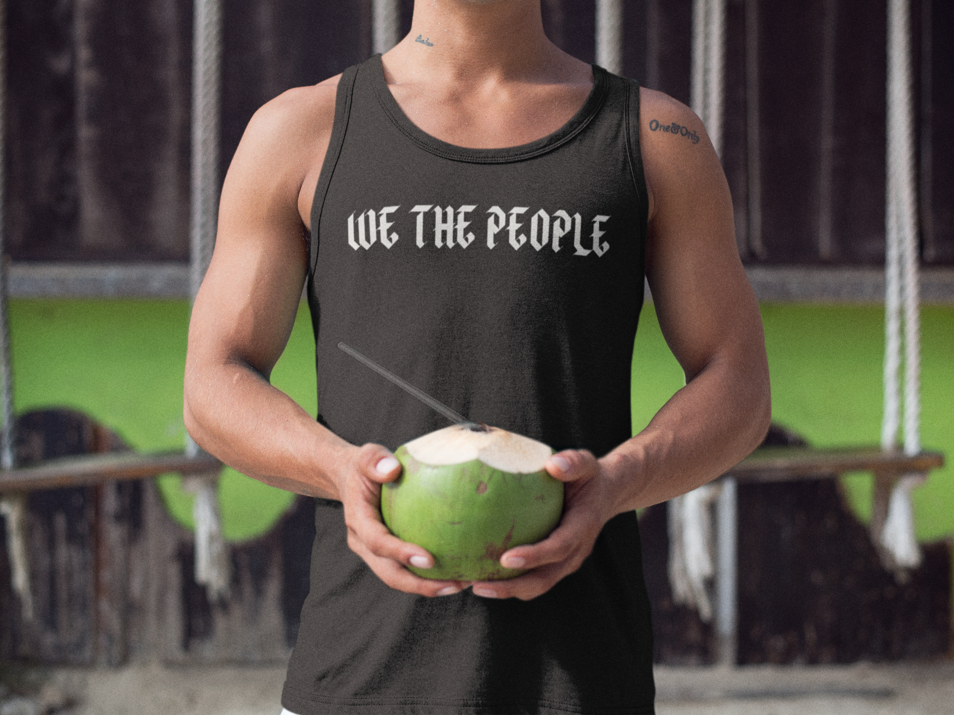 We The People Tank Top Herr