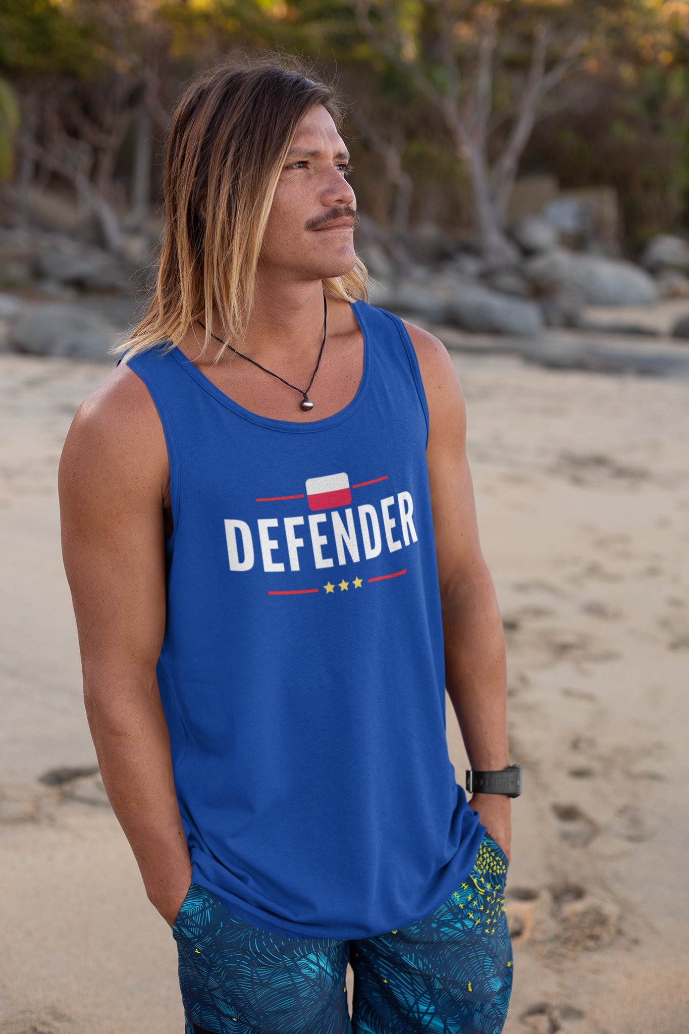 Defender Poland Tank Top Herr