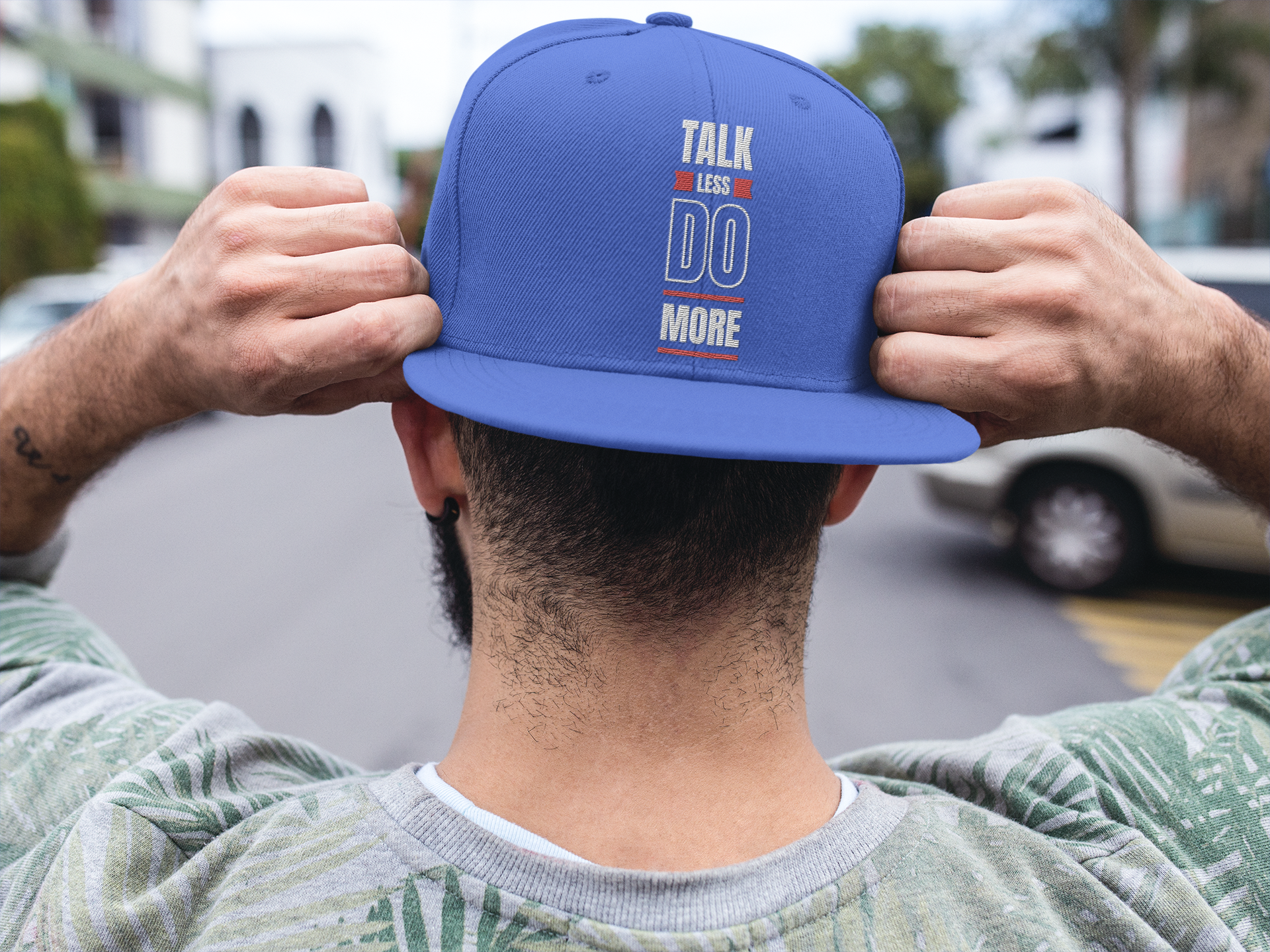 Talk Less Do More Snapback One Size