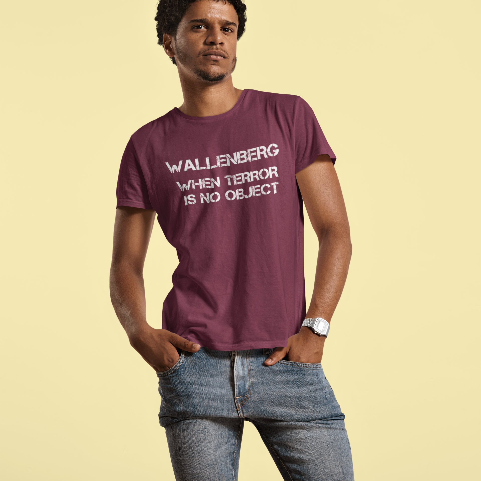 Wallenberg When Terror Is No Object. T-Shirt Herr. Flera färger & storlekar.