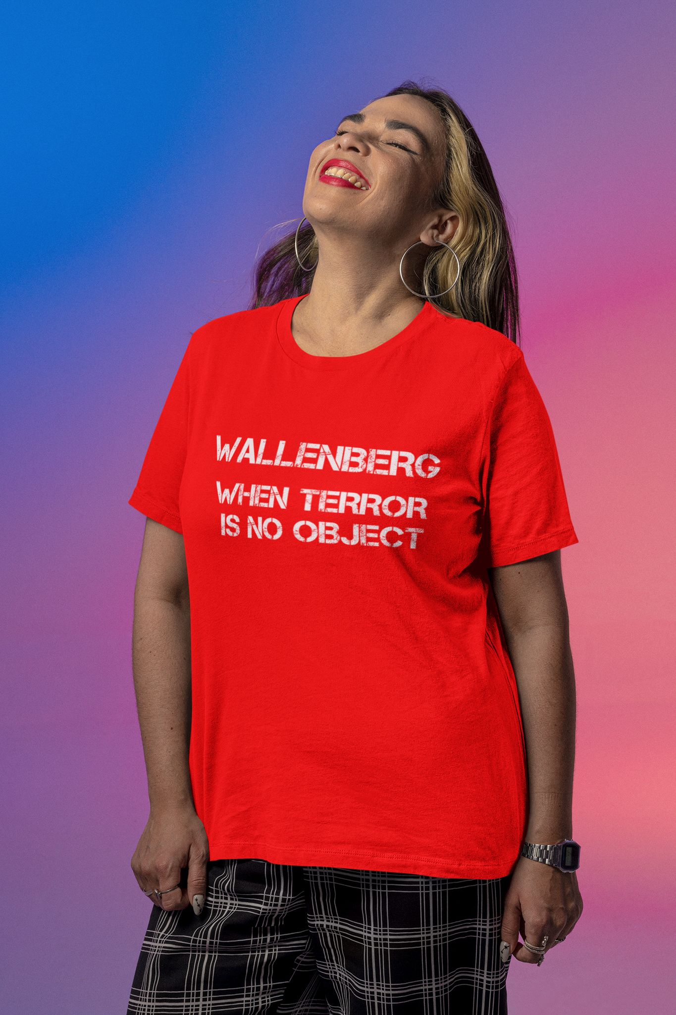 Wllanberg. Inte ens terror stoppar dem i sin jakt på pengar. Tshirt Wallenberg When Teror Is No Object