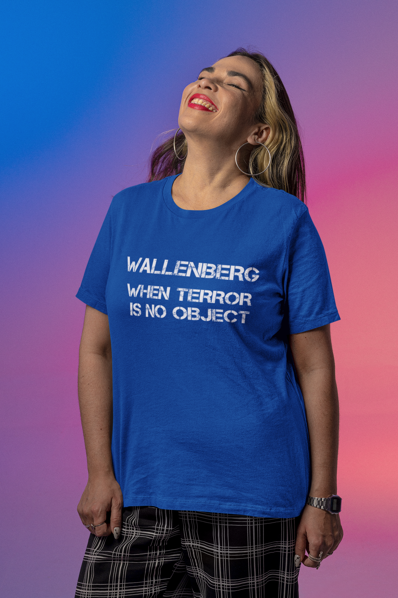 Wallenberg When Terror Is No Object Tshirt. Dam T-Shirt Ladyfit