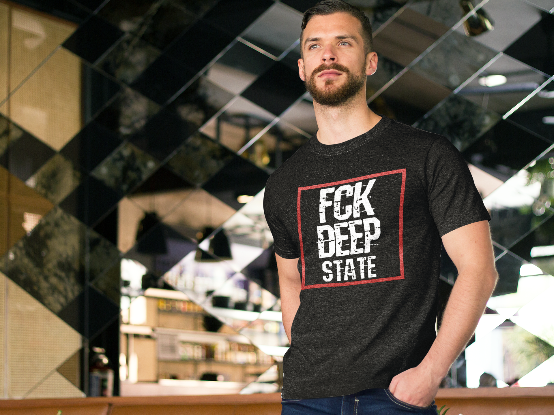 FCK Deep State T-Shirt Men