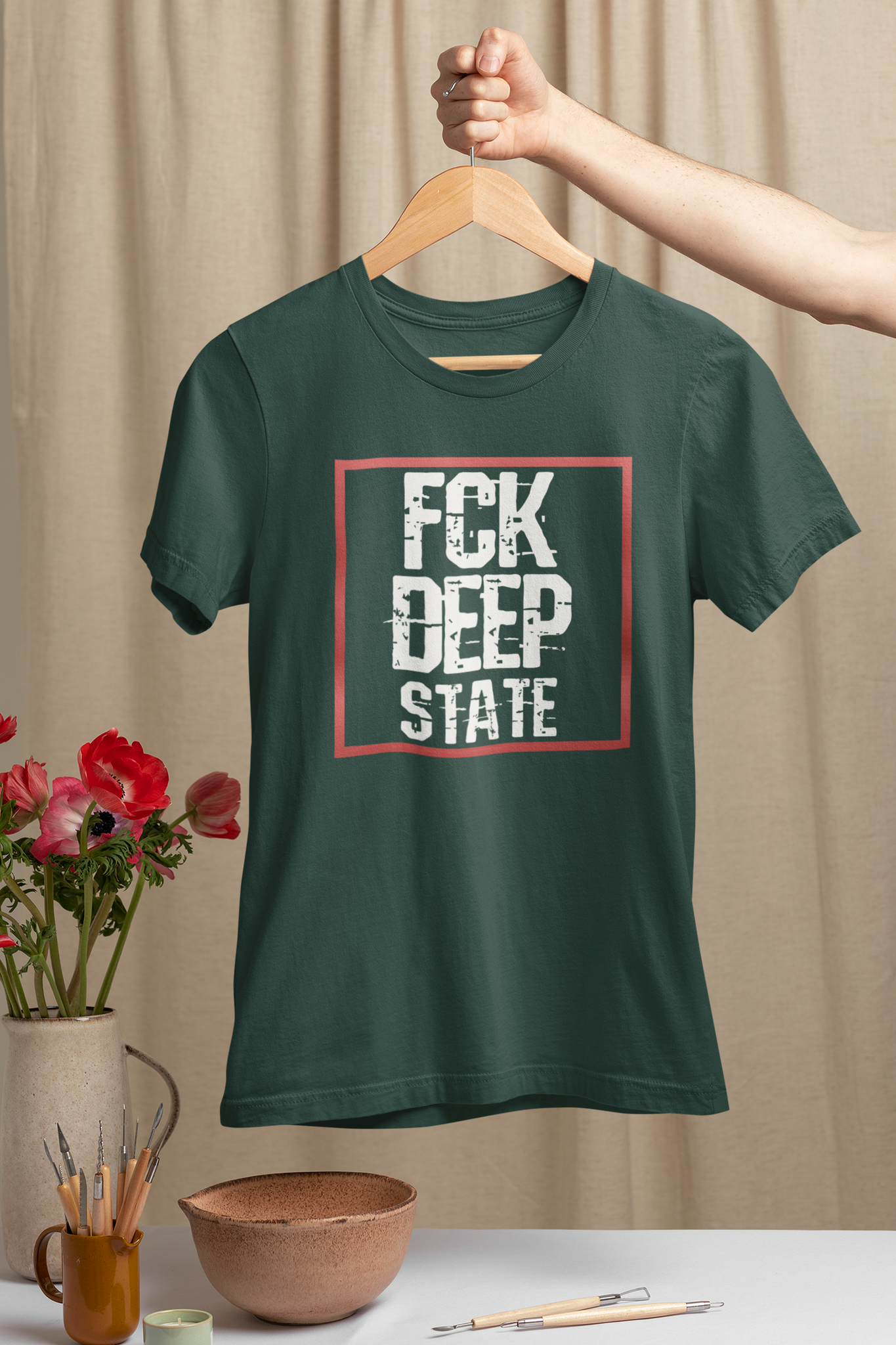 FCK Deep State T-Shirt  Dam