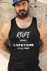Rape Equals Lifetime At All Times Tank Top Herr