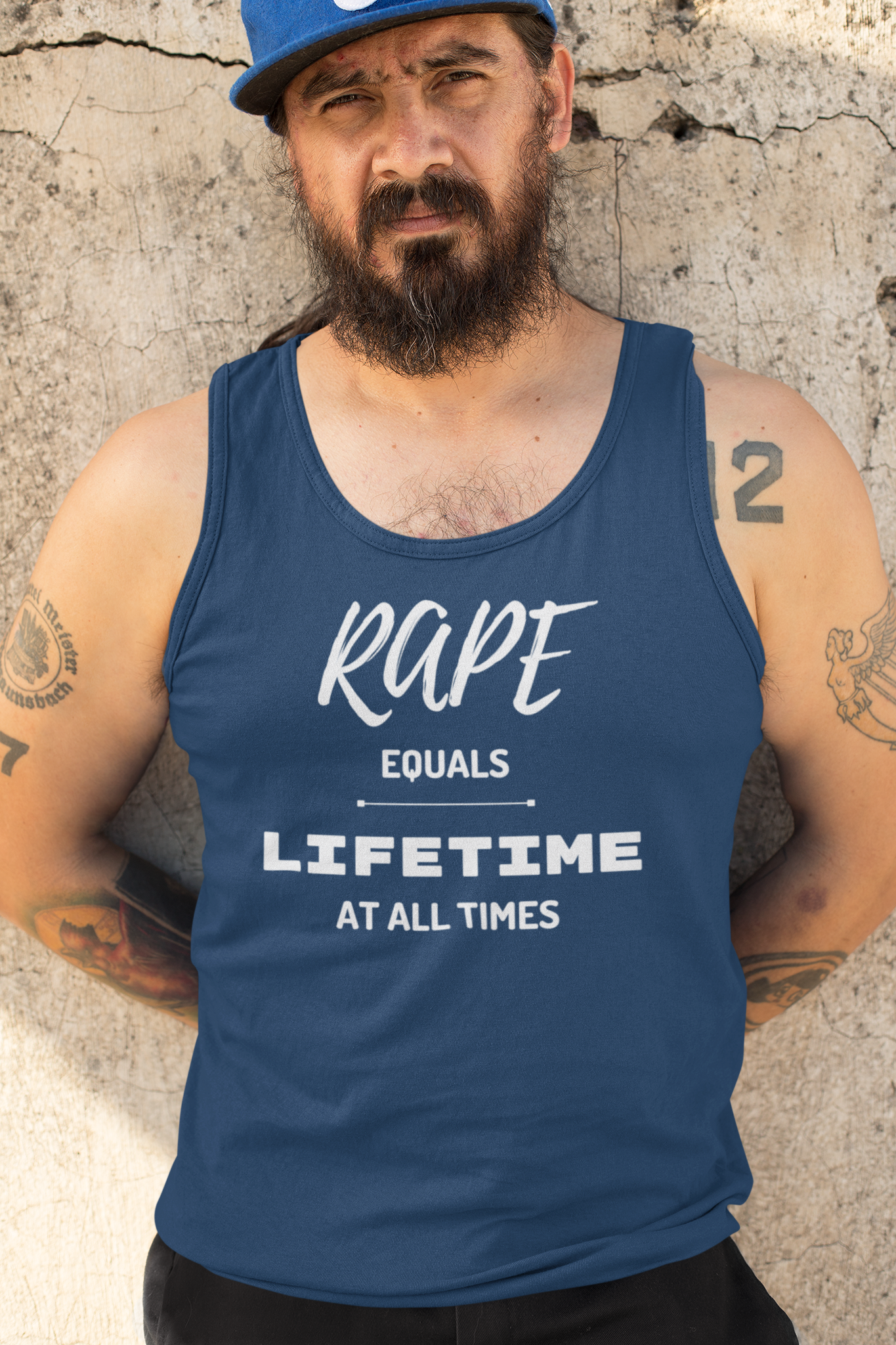 Rape Equals Lifetime At All Times Tank Top Herr