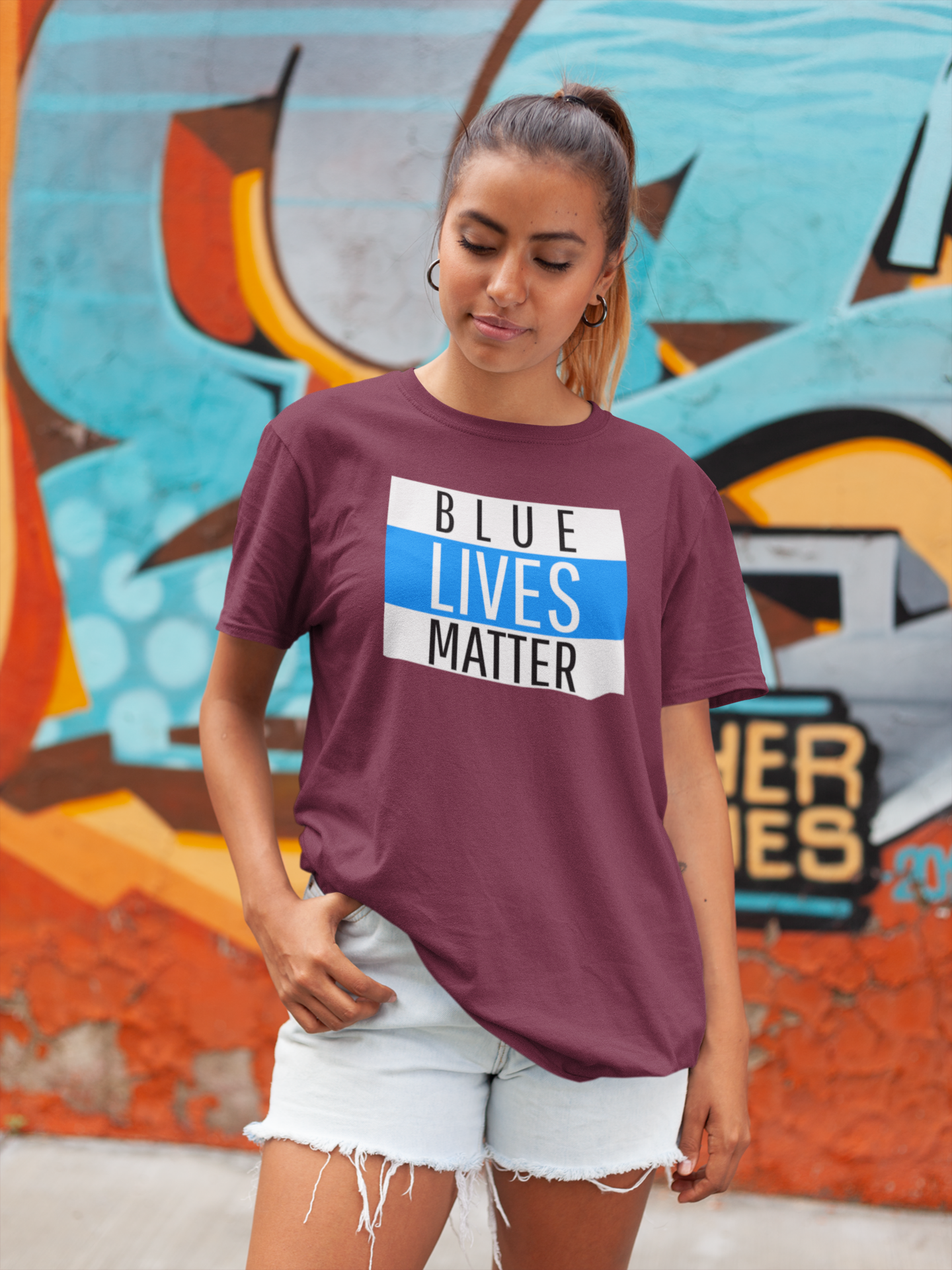 Blue Lives Matter T-Shirt  Dam