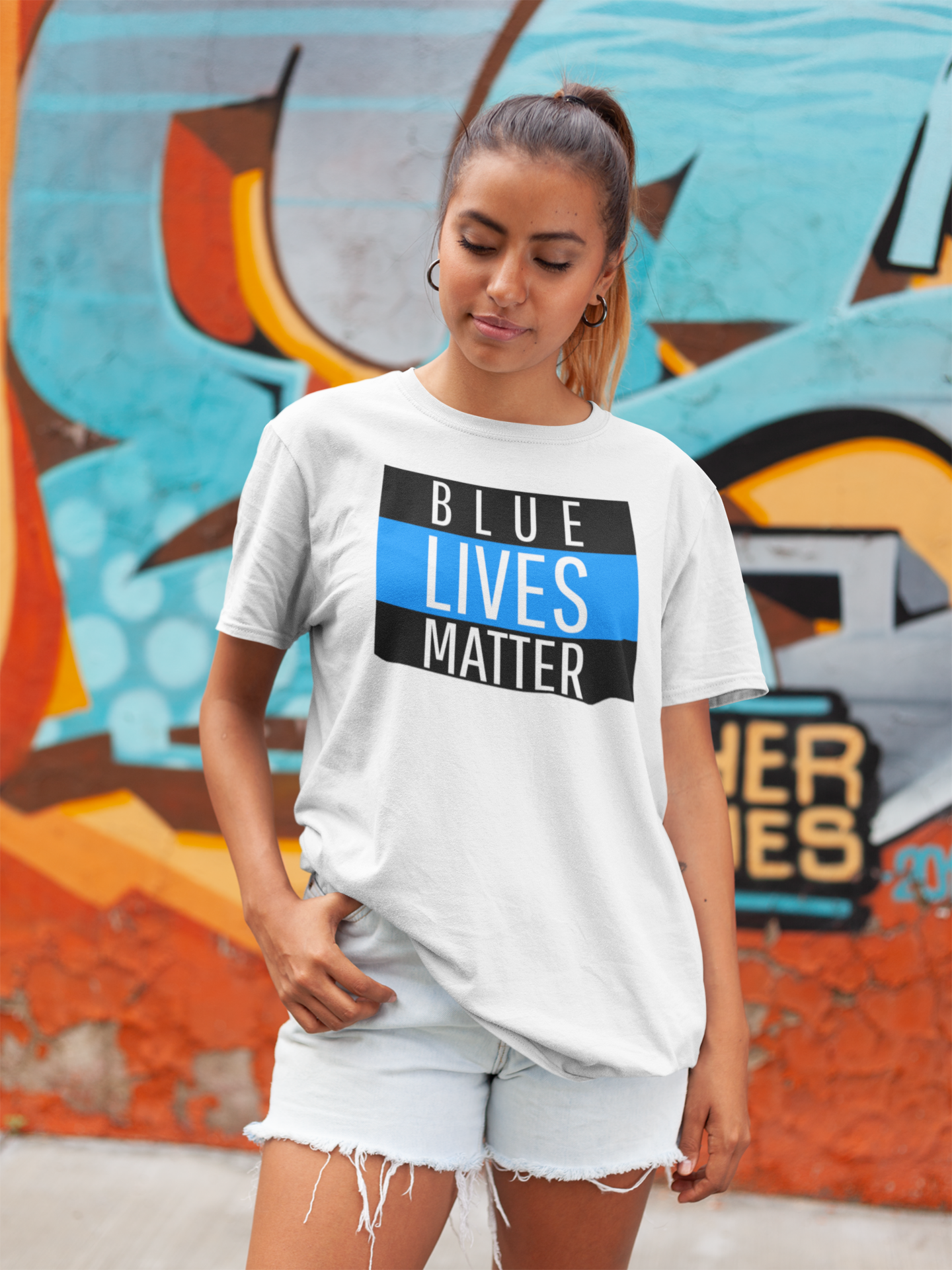Blue Lives Matter T-Shirt  Dam