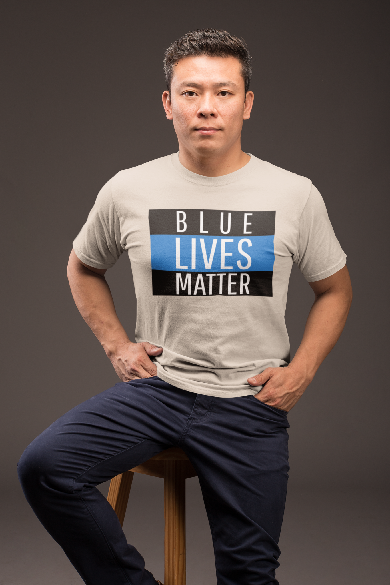 Blue Lives Matter T-Shirt Men