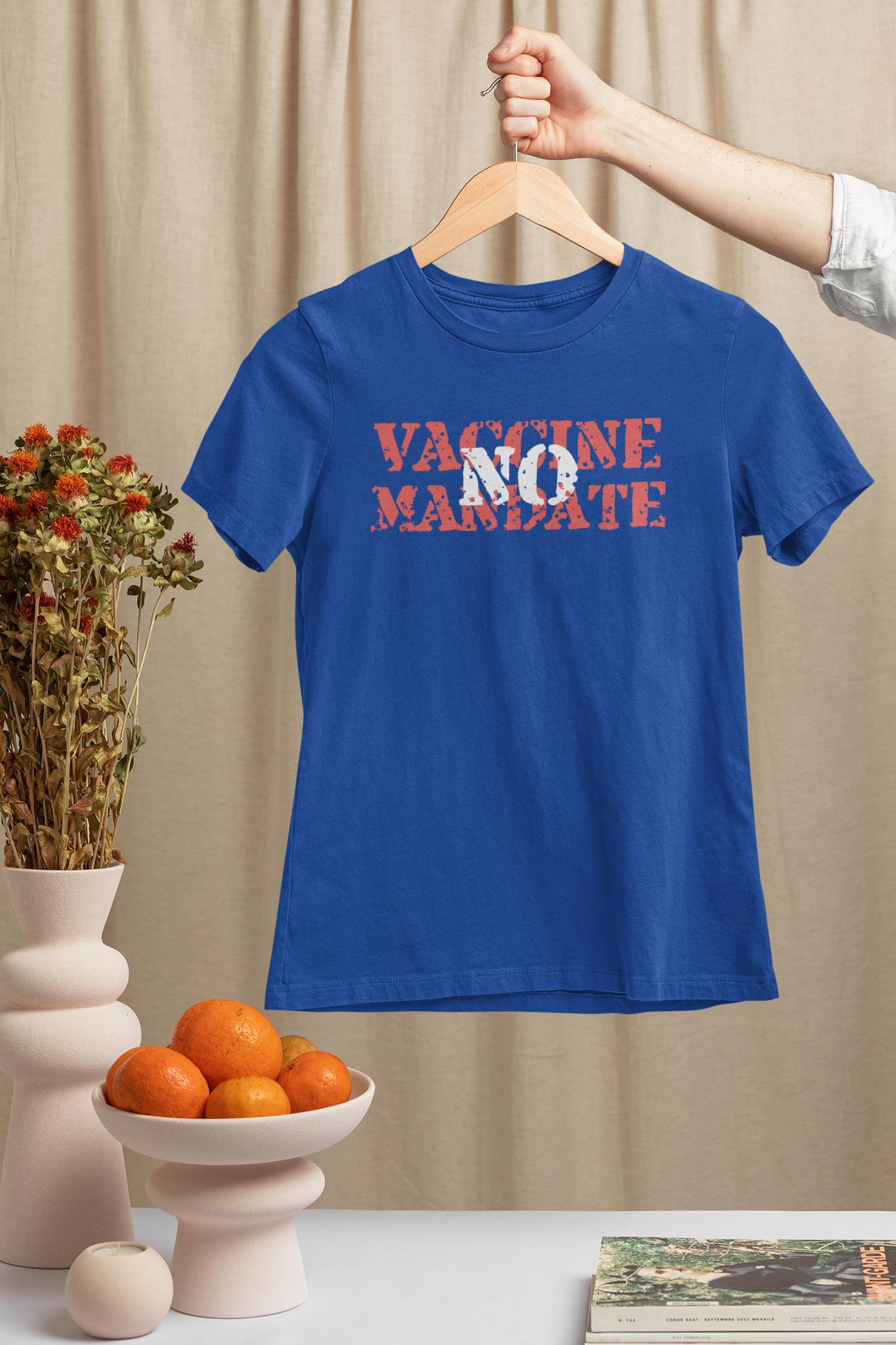 No Vaccine Mandate T-Shirt  Dam