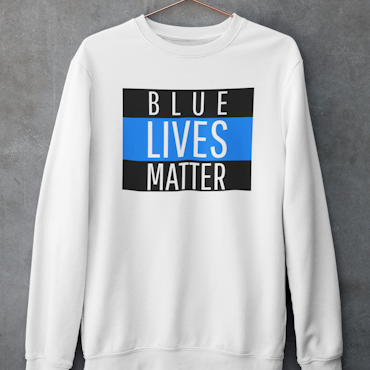 Blue Lives Matter Sweatshirt Unisex