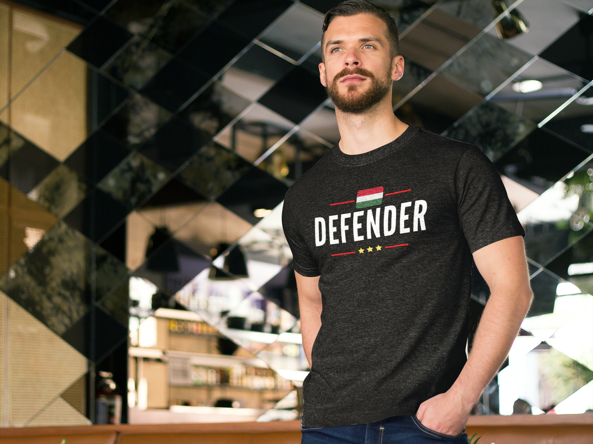 Defender Hungary T-Shirt Men