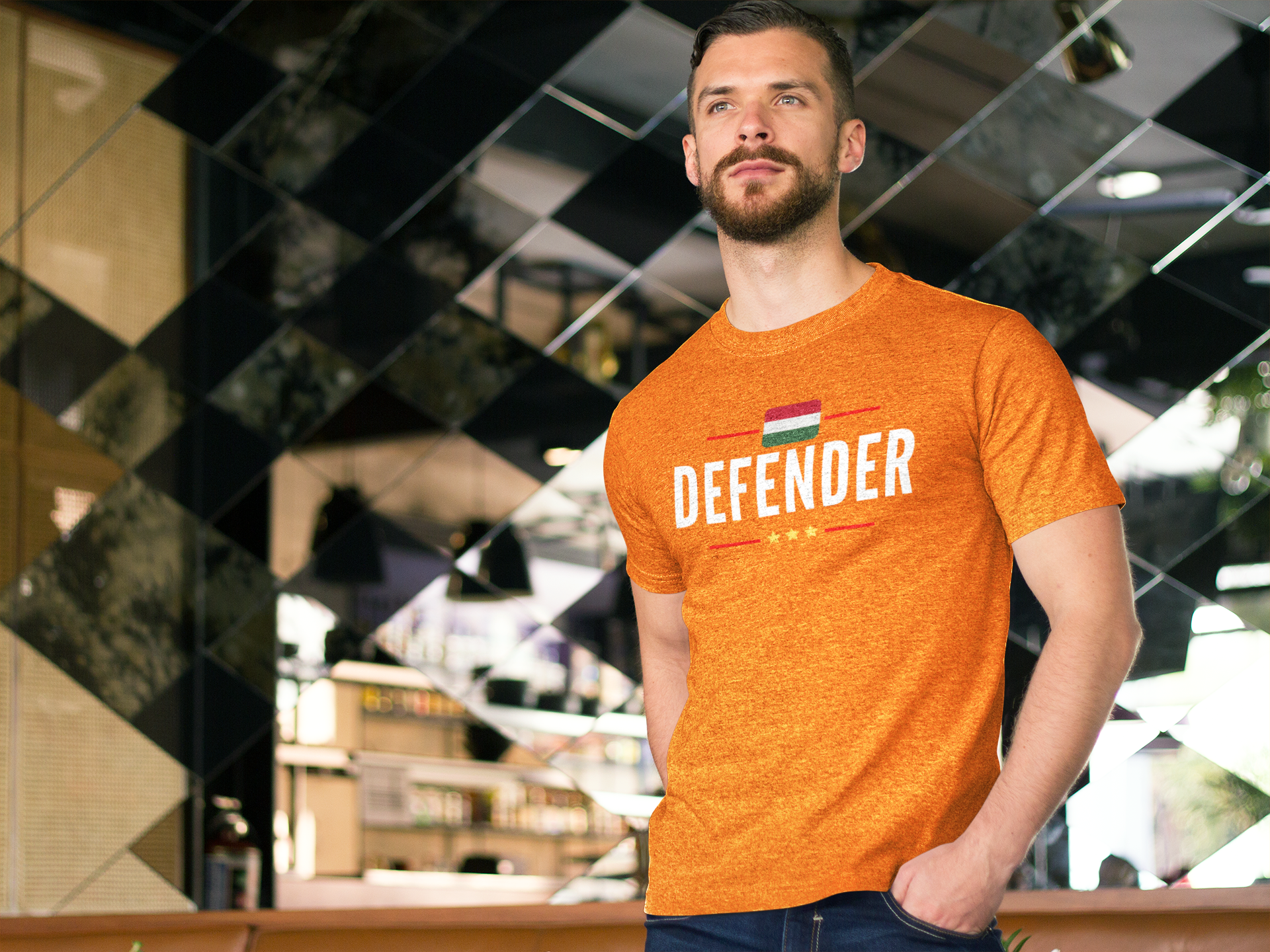 Defender Hungary T-Shirt Herr