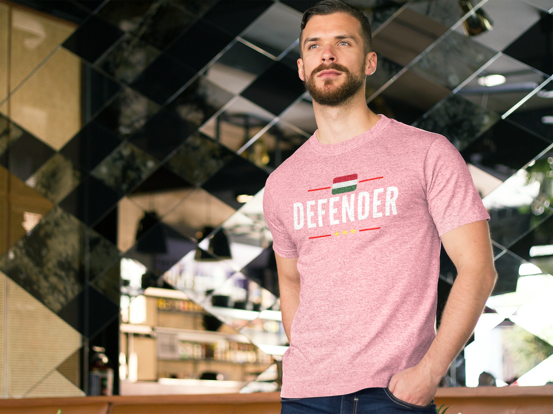 Defender Hungary T-Shirt Herr