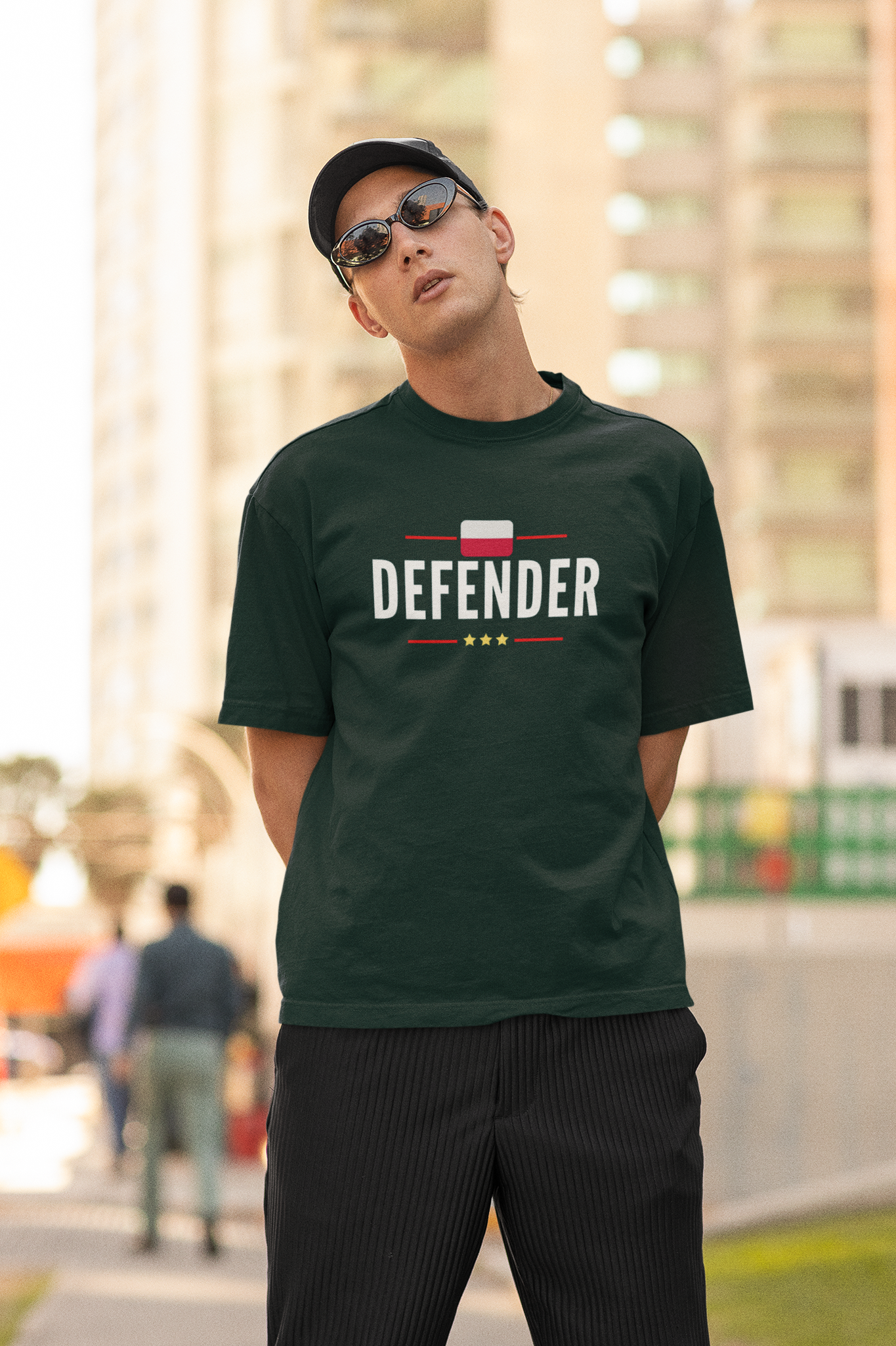 Defender Poland T-Shirt Herr