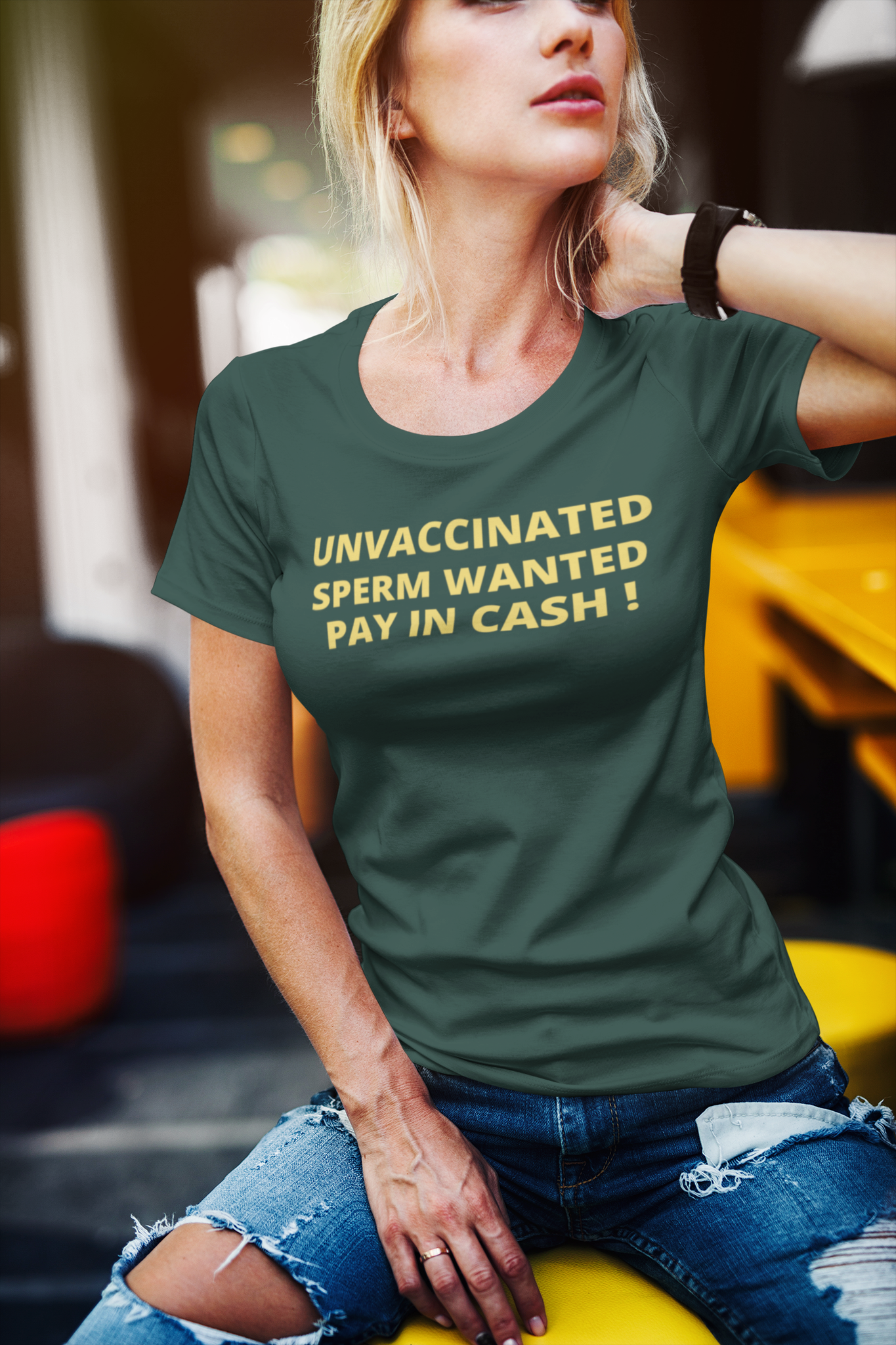 Unvaccinated Sperm Wanted T-Shirt Dam