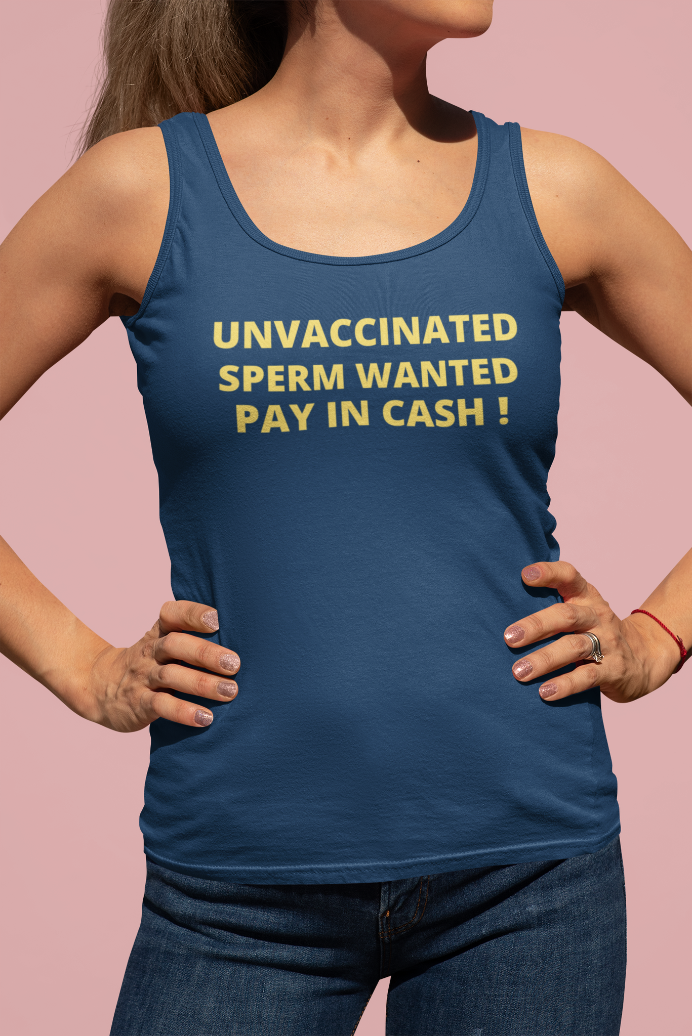 Unvaccinated Sperm Wanted Tank Top Dam