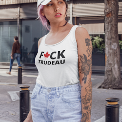 Fuck Trudeau Tank Top Dam