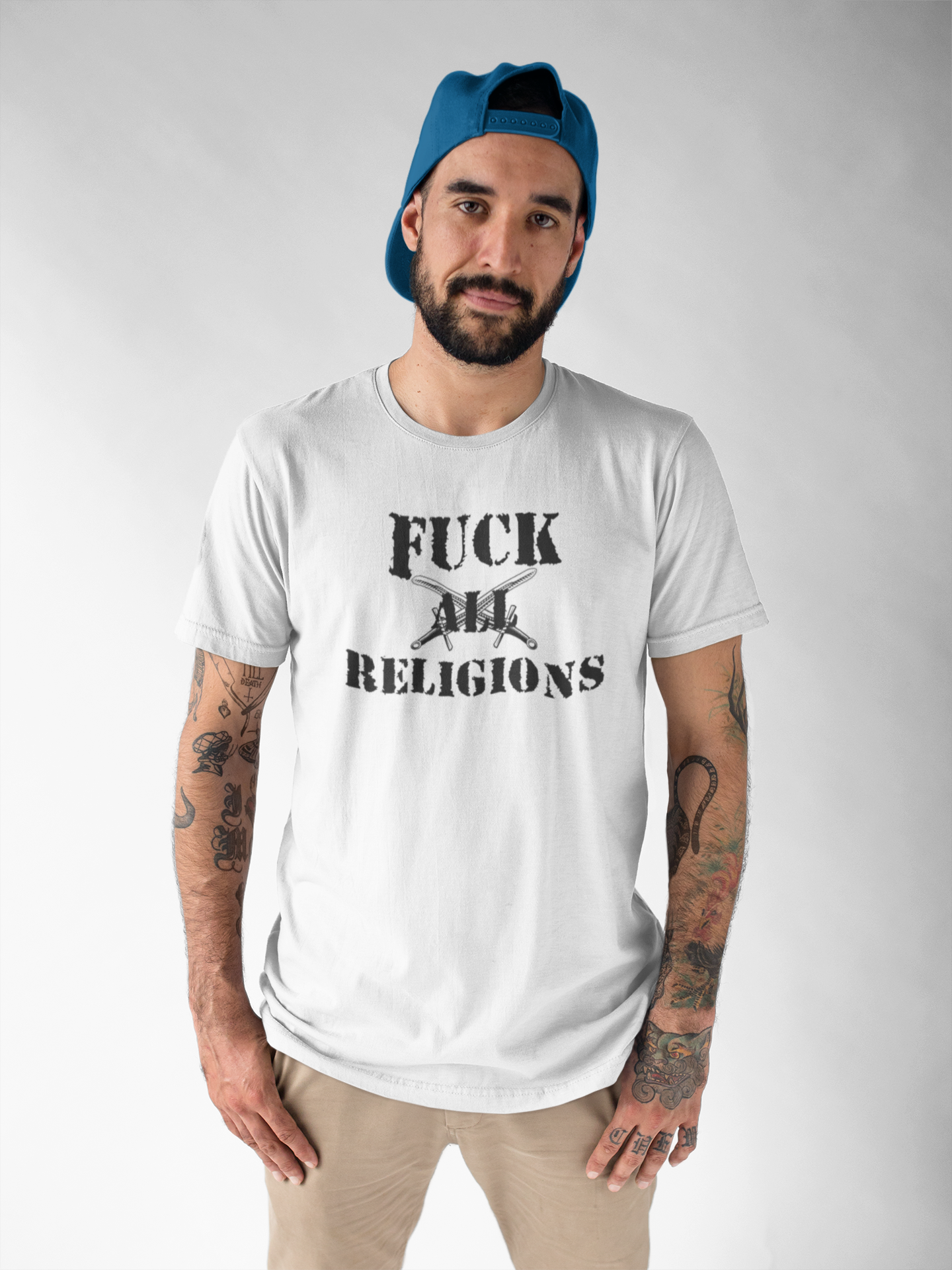 Fuck All Religions T-Shirt Herr