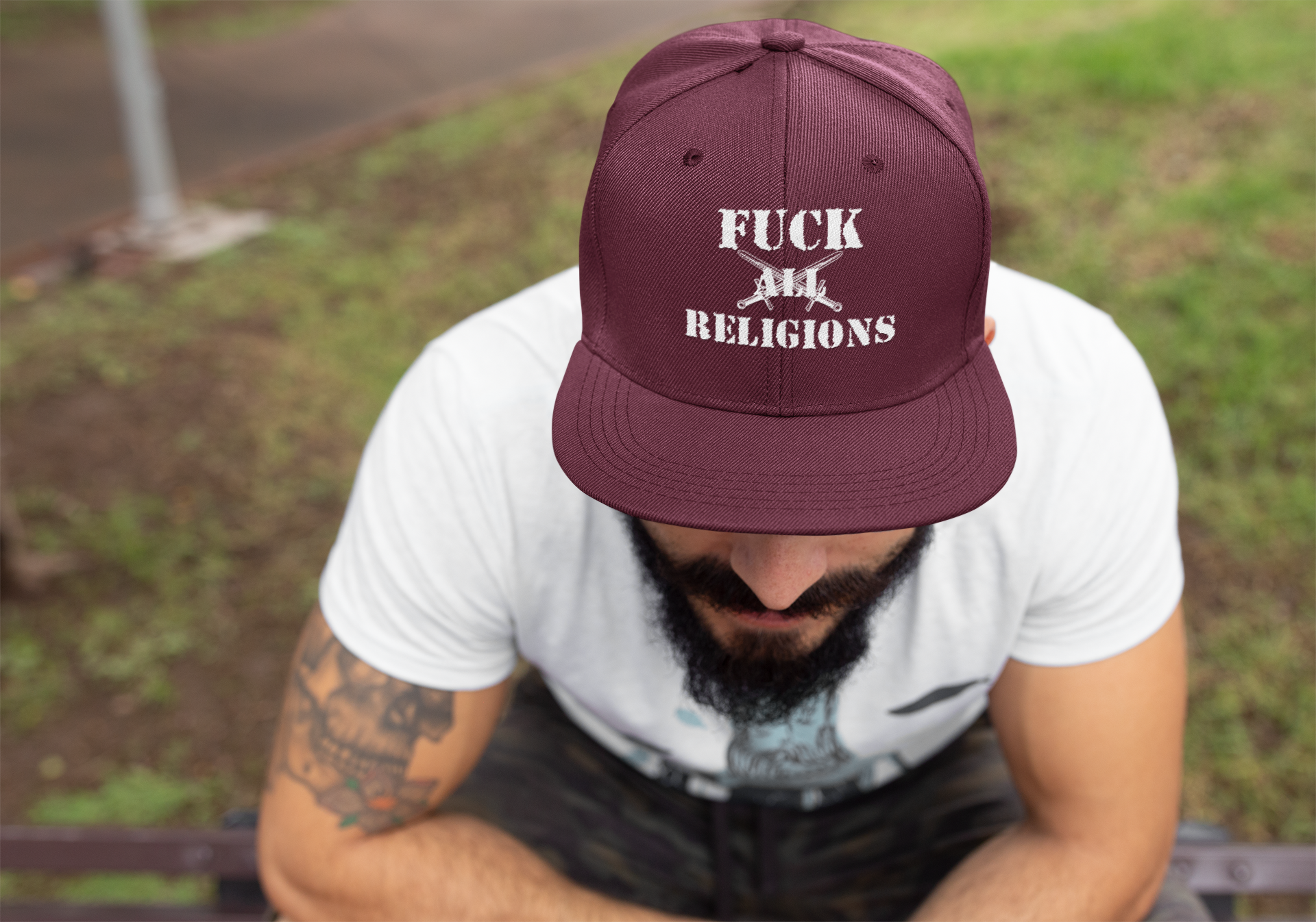 Fuck All Religions Snapback One Size