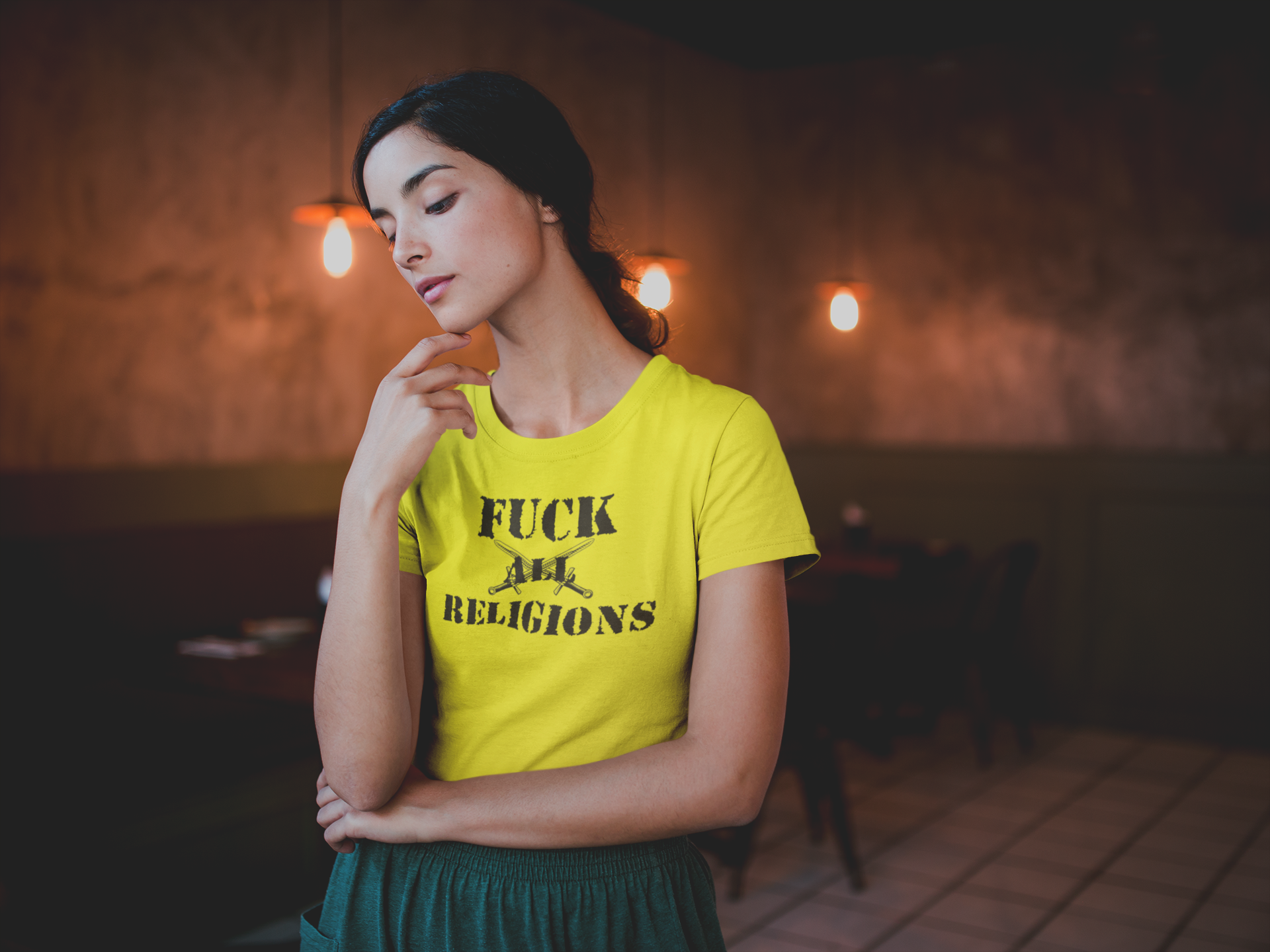 Fuck All Religions T-Shirt  Dam