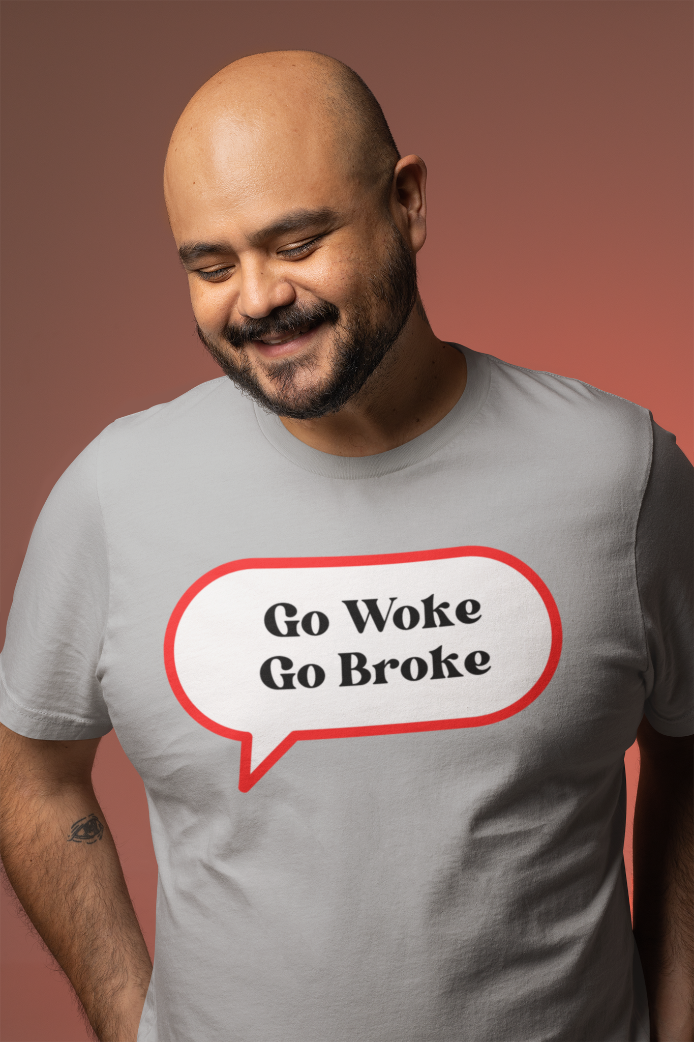 Go Woke Go Broke  T-Shirt Herr