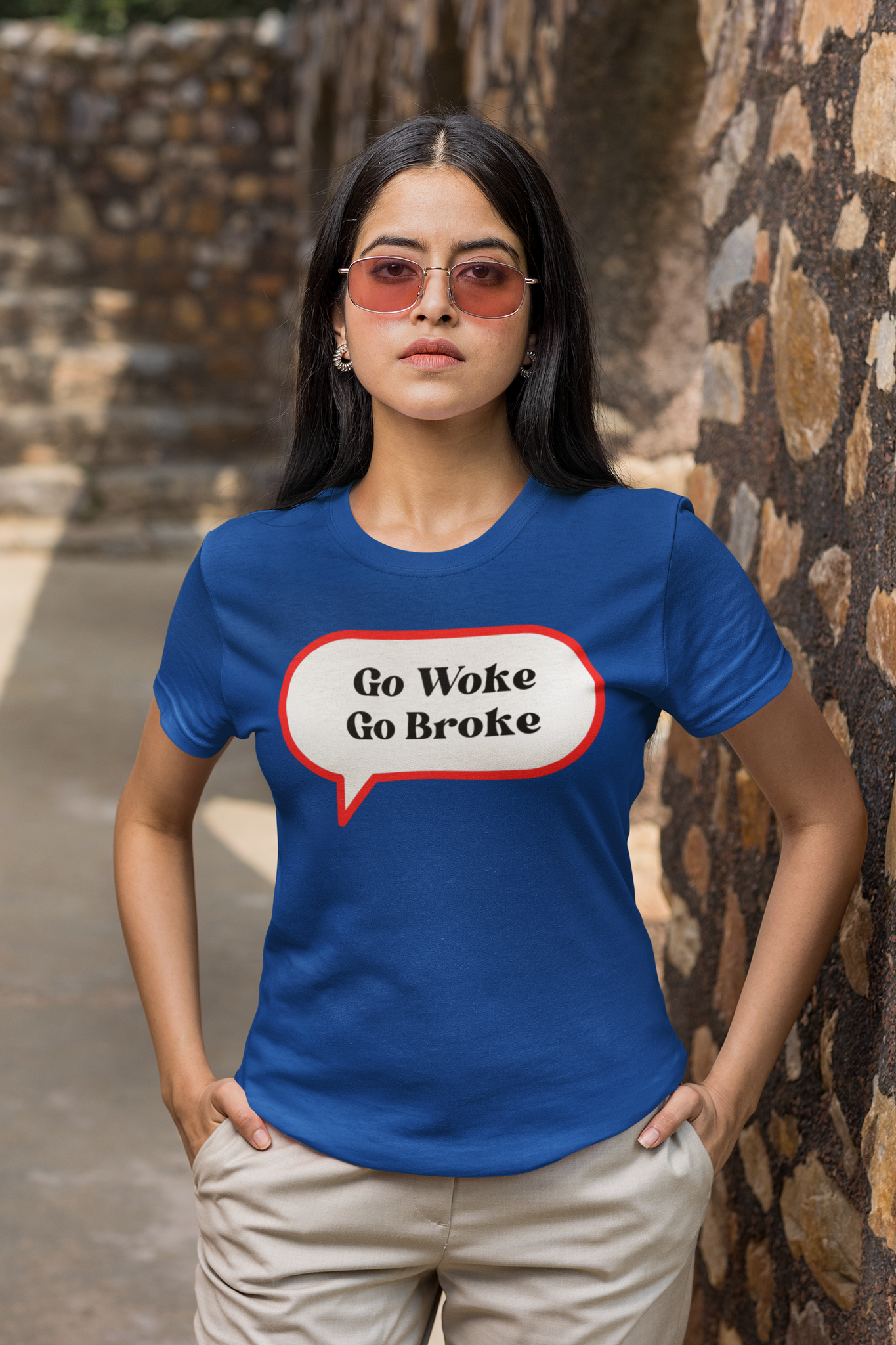 Go Woke Go Broke T-Shirt  Dam