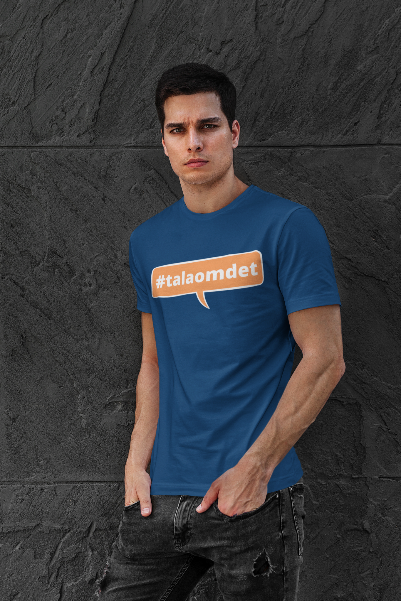 T-Shirt Men med tryck #talaomdet