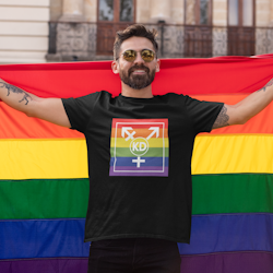 Öppna Kristdemokrater T-Shirt Rainbow Herr