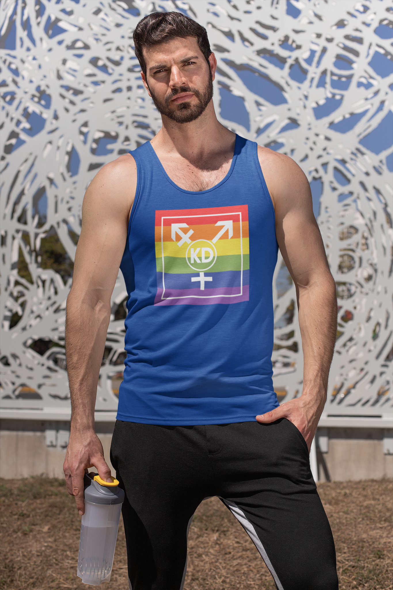 Öppna Kristdemokrater Rainbow Tank Top Herr