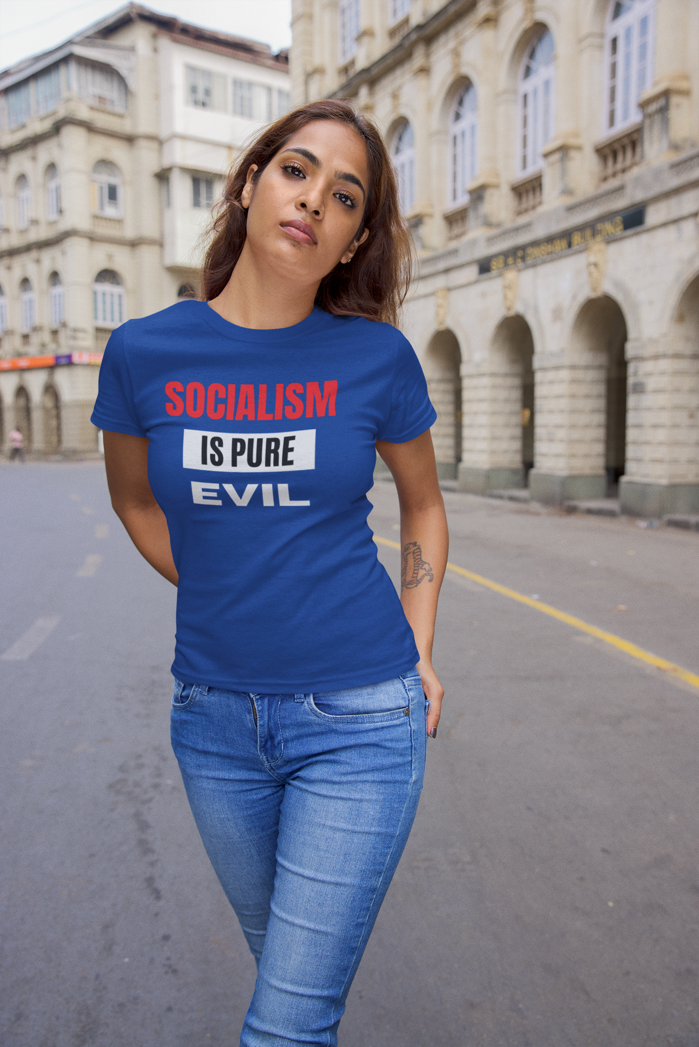 Socialism Is Pure Evil T-Shirt  Dam