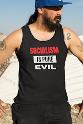 Socialism Is Pure Evil Tank Top Herr
