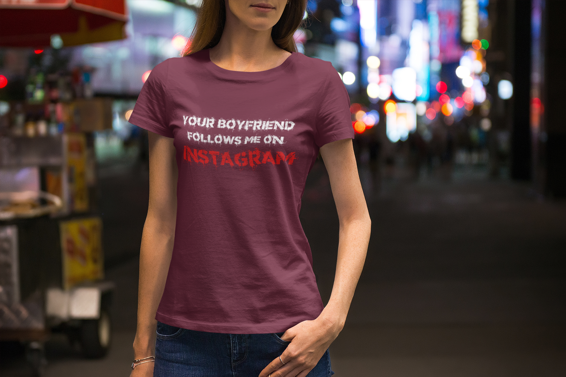 Your Boyfriend Follows Me... - T-Shirt Women