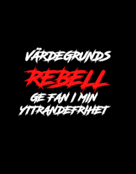 Värdegrunds Rebell Klistermärke