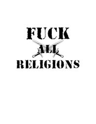 Fuck All Religions Klistermärke