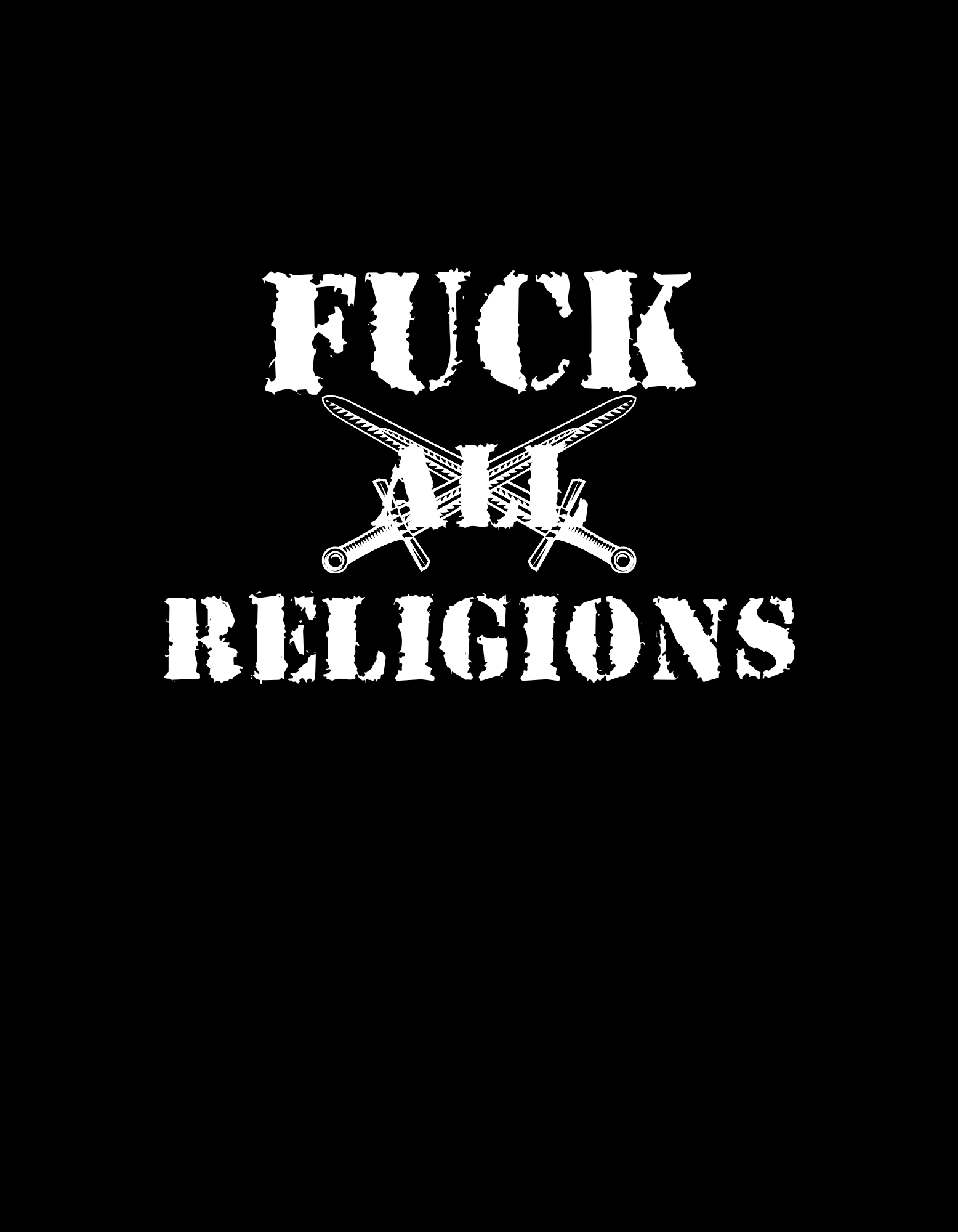 Fuck All Religions Klistermärke