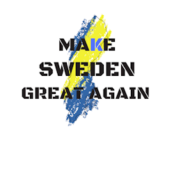 Make Sweden Great Again  Klistermärke