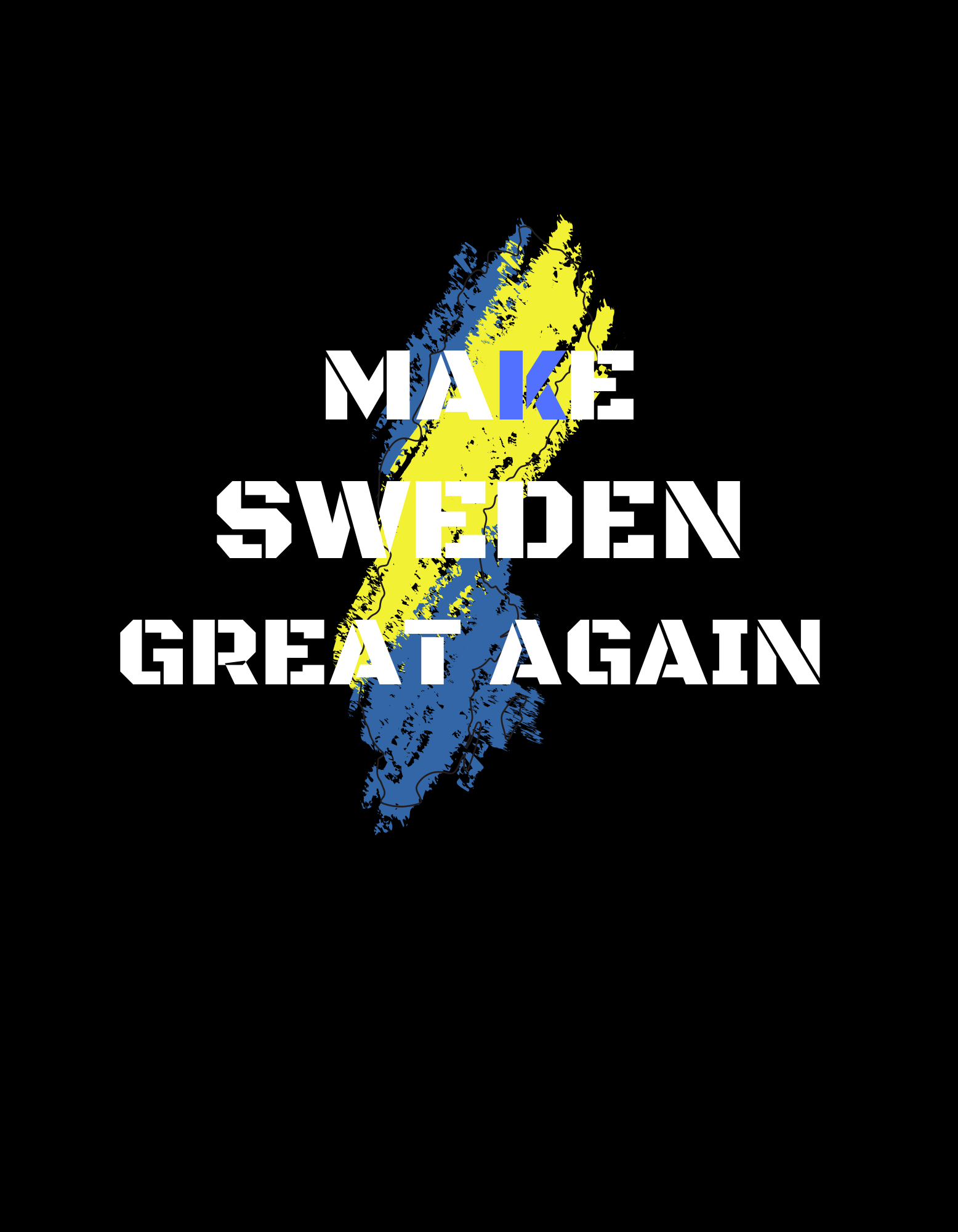 Make Sweden Great Again  Klistermärke