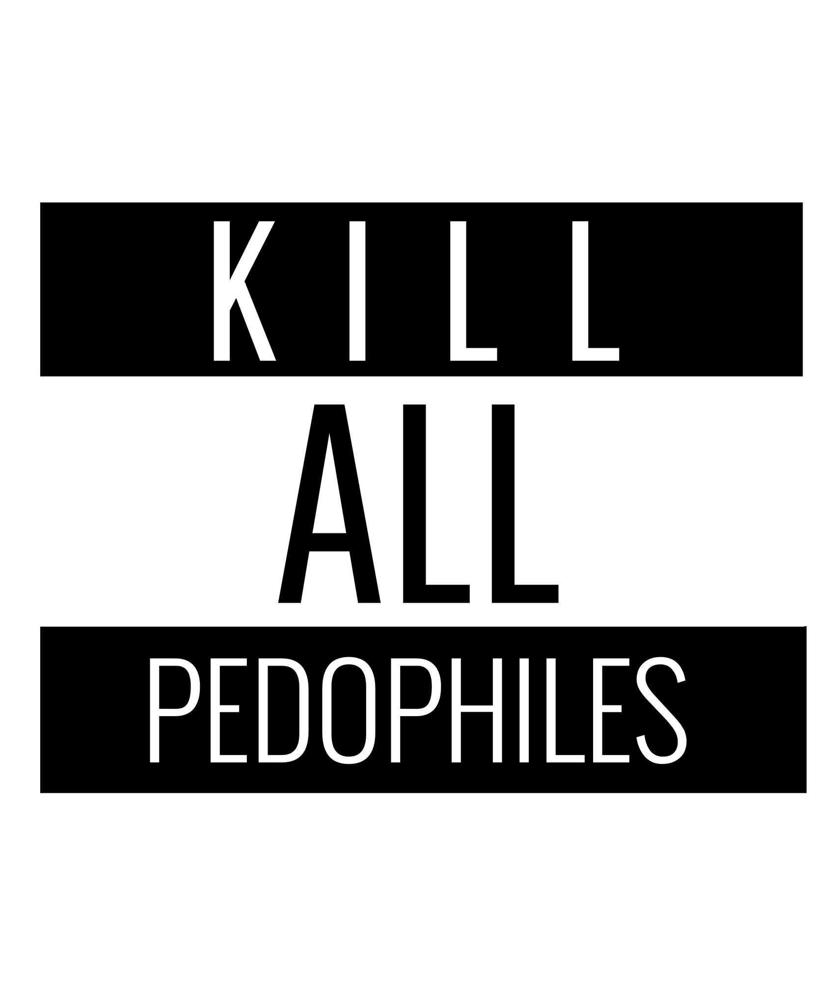 Kill All Pedophiles Klistermärke