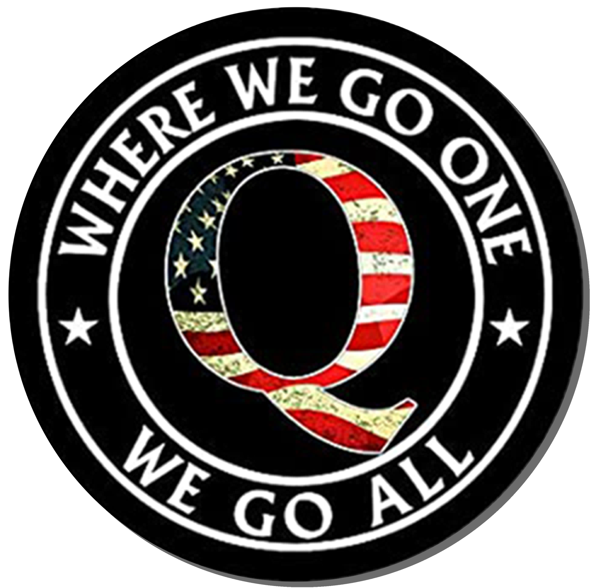 Q One All Go-USA Sticker