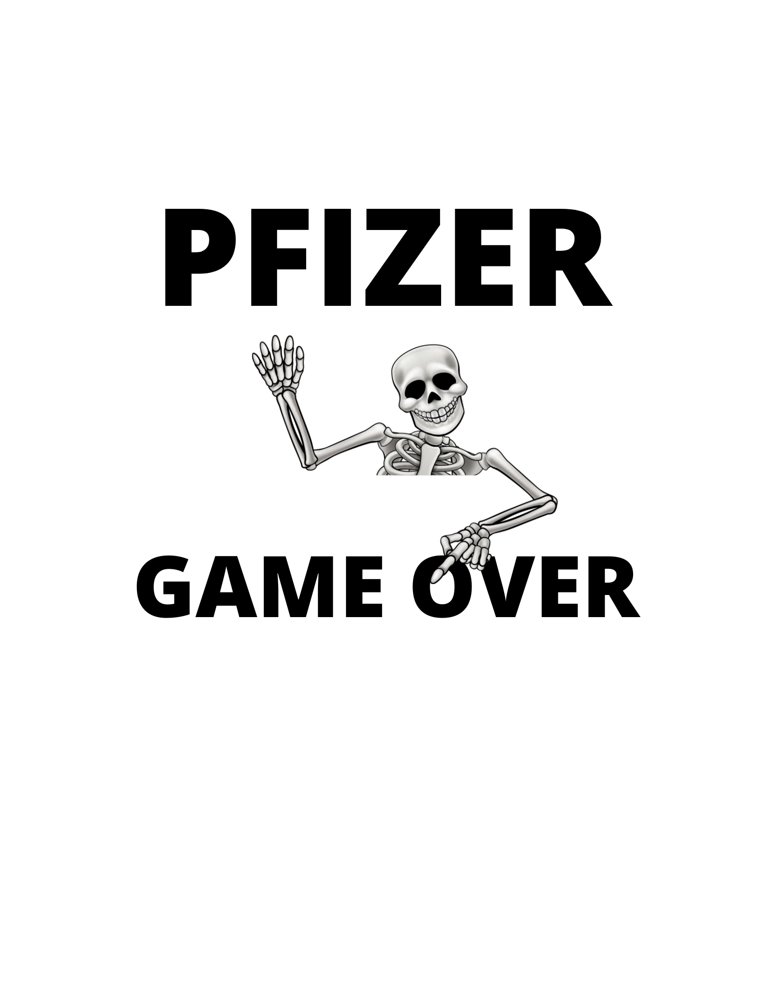 Pfizer Game Over Klistermärke