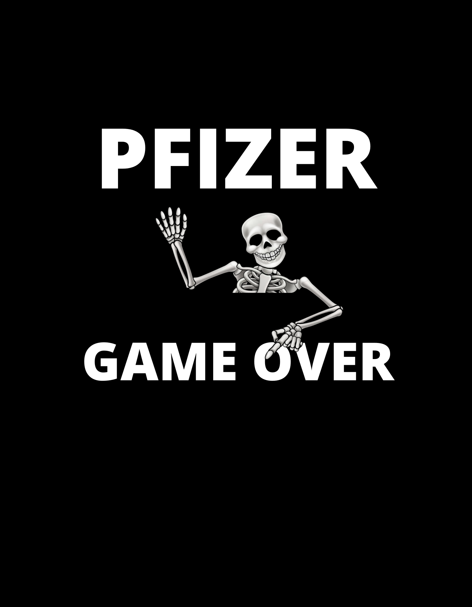Pfizer Game Over Klistermärke