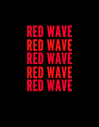 Red Wave Sticker