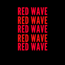 Red Wave Klistermärke