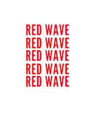 Red Wave Klistermärke