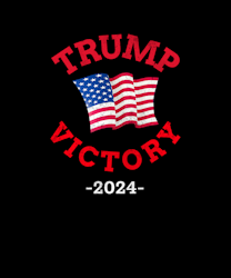 Trump Victory 2024  Klistermärke